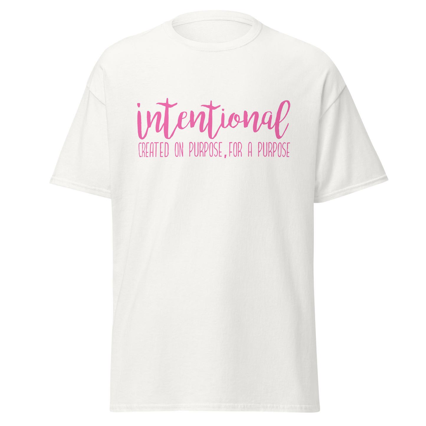 Womens Intentional T-shirt (Unisex) Pink