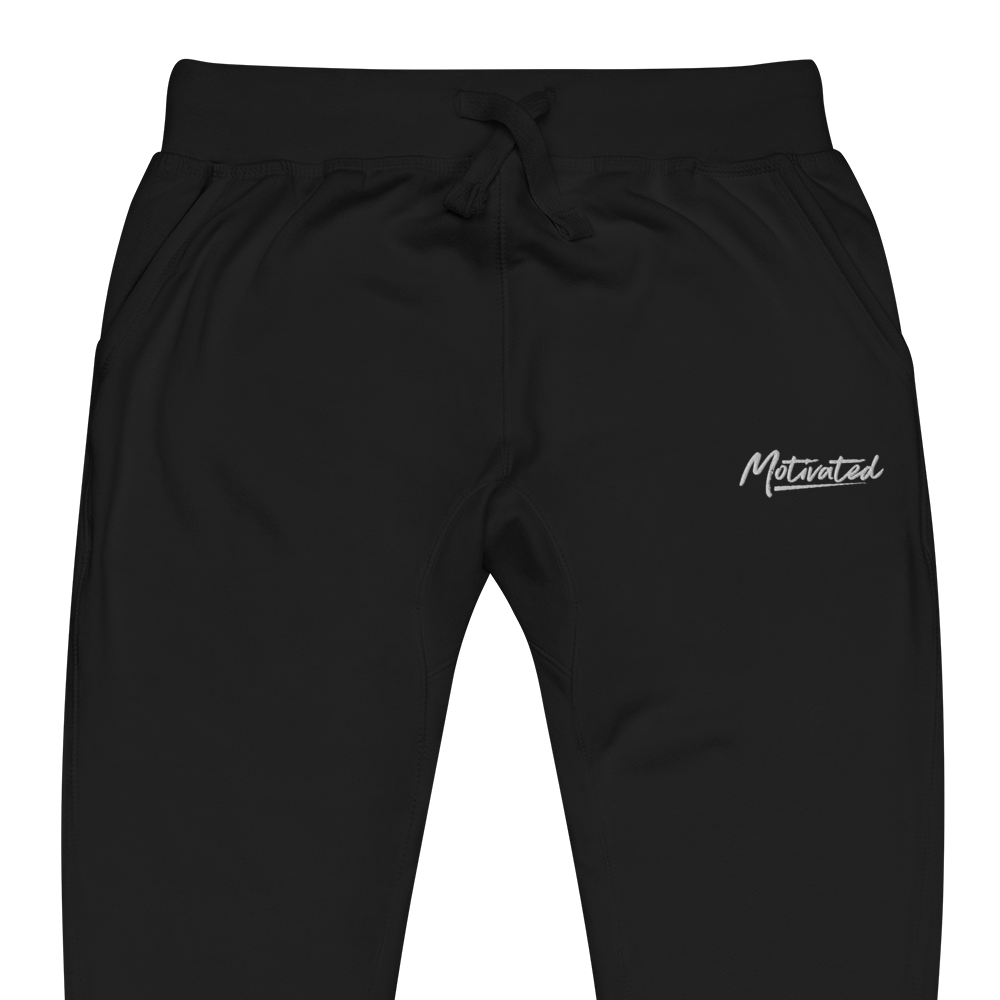 Motivated Unisex fleece sweatpants (Embroidered)