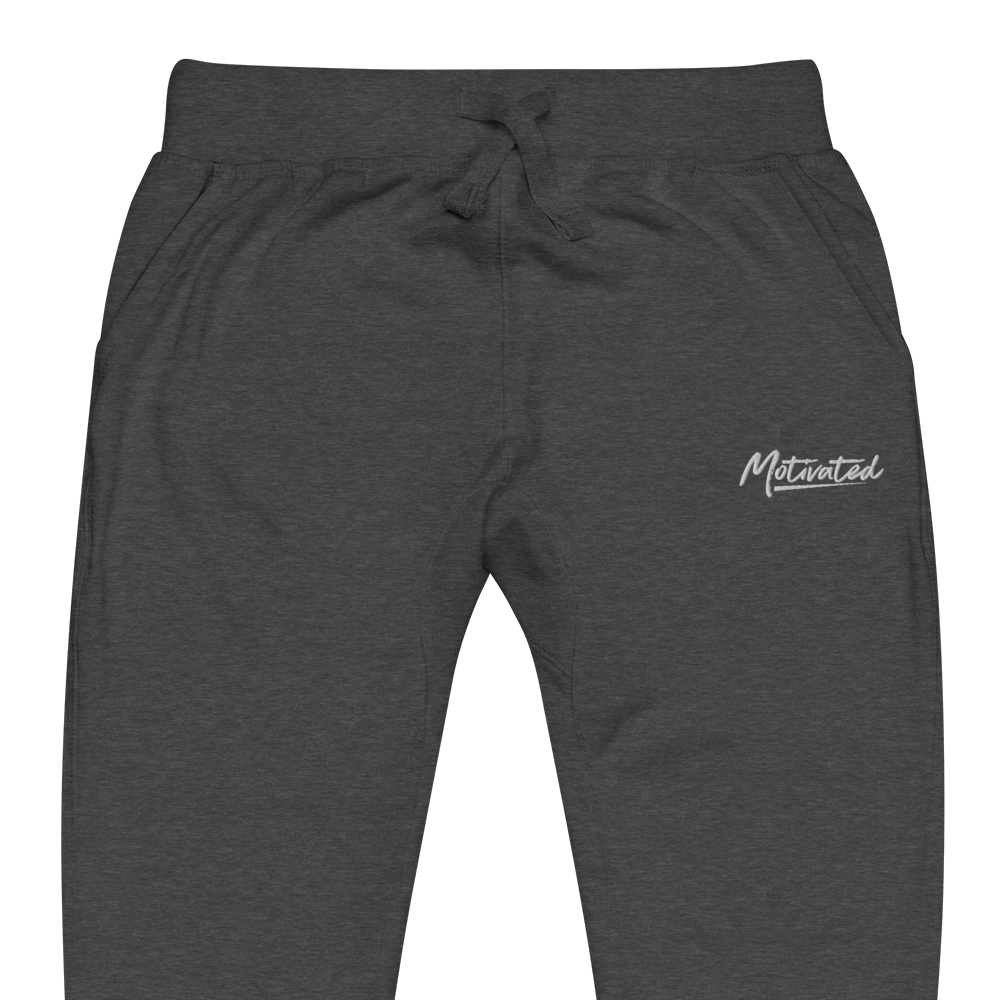 Motivated Unisex fleece sweatpants (Embroidered)