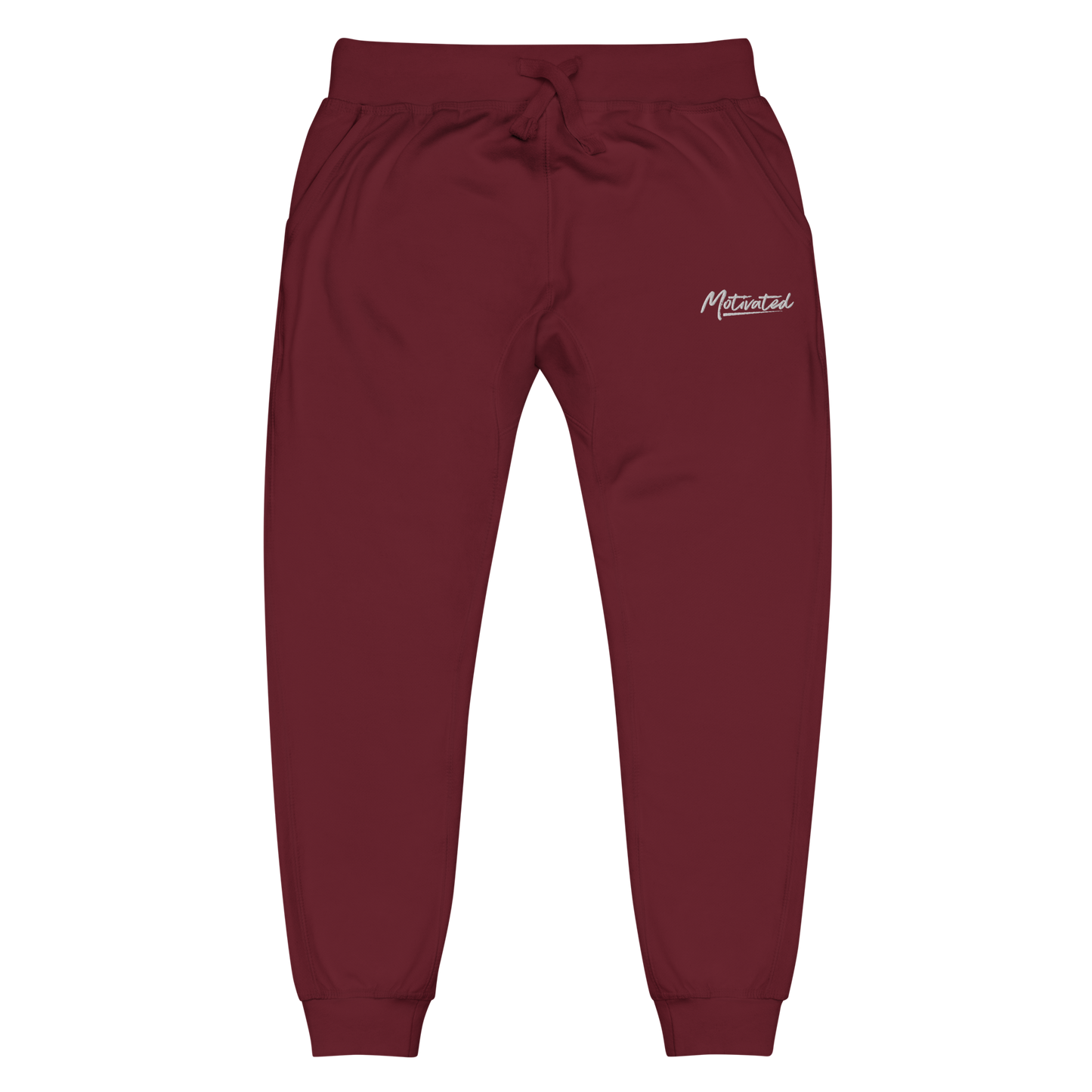 Motivated Unisex fleece sweatpants (Embroidered)