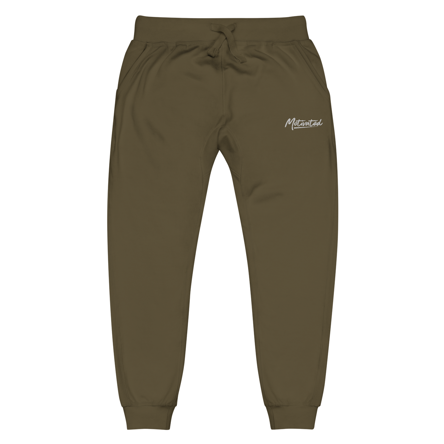 Motivated Unisex fleece sweatpants (Embroidered)