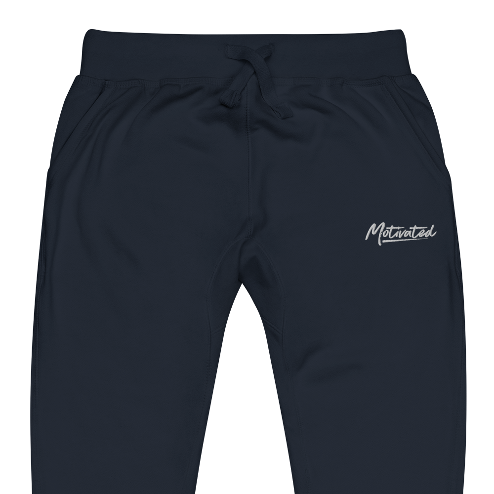 Motivated Unisex fleece sweatpants (Embroidered)