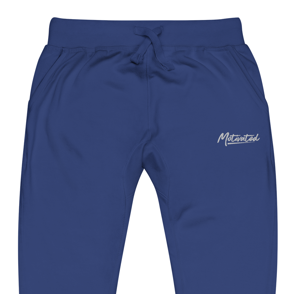Motivated Unisex fleece sweatpants (Embroidered)
