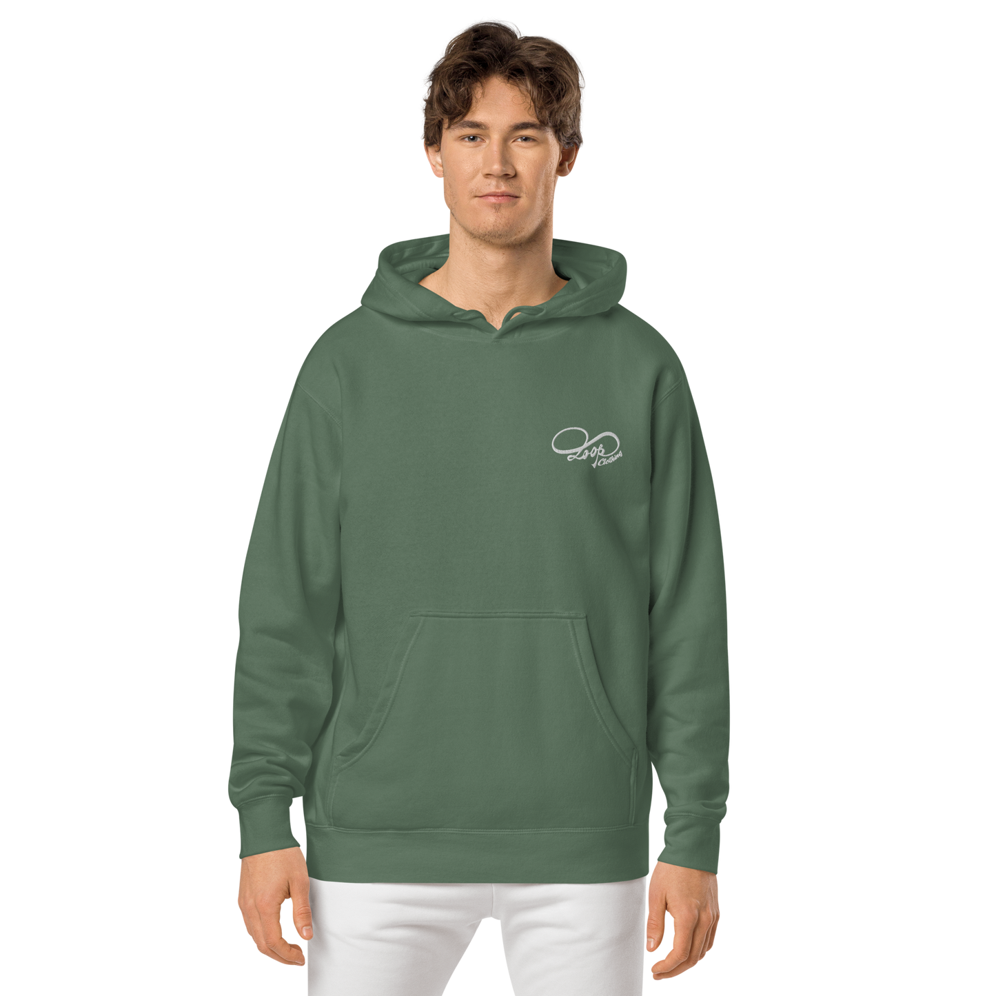 Loop pigment-dyed hoodie (Unisex)