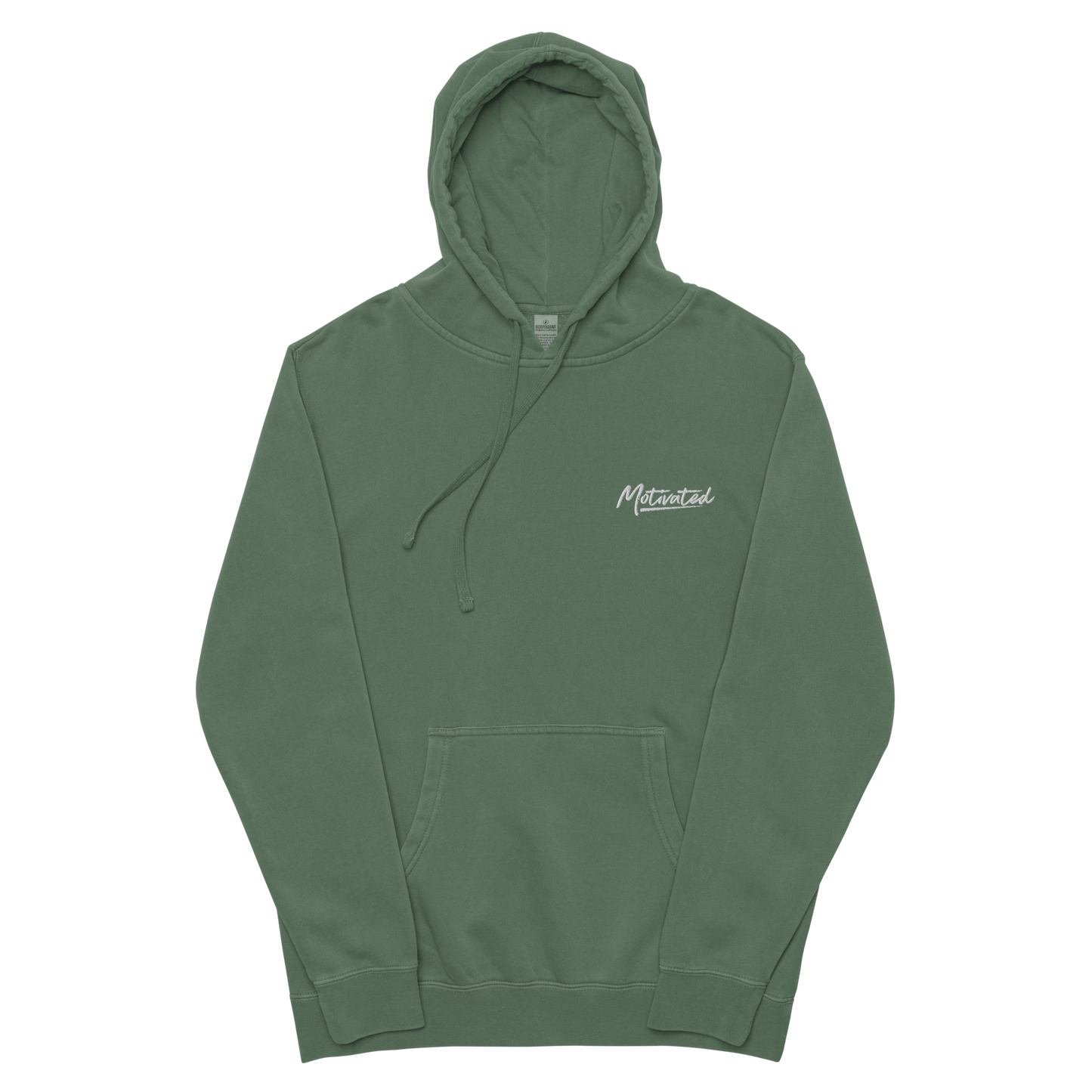 Motivated pigment-dyed hoodie (Unisex)