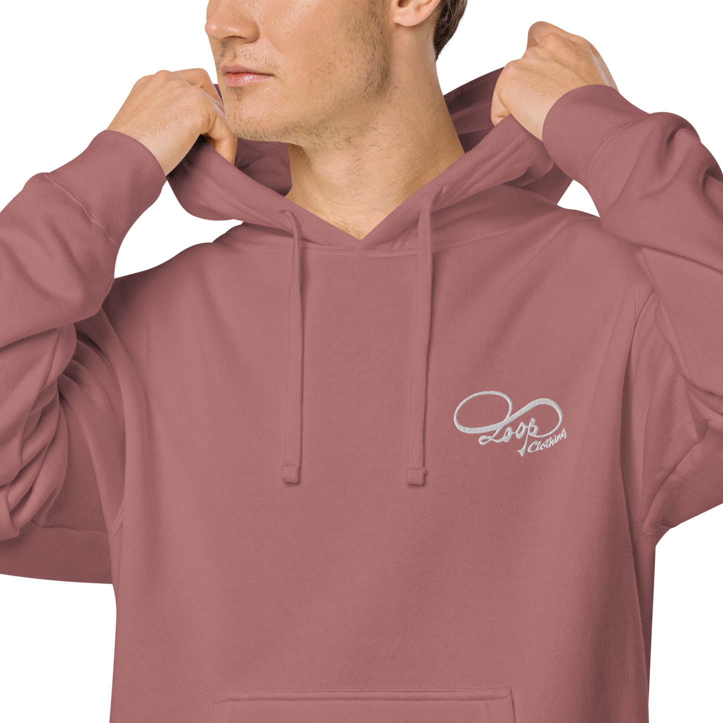 Loop pigment-dyed hoodie (Unisex)