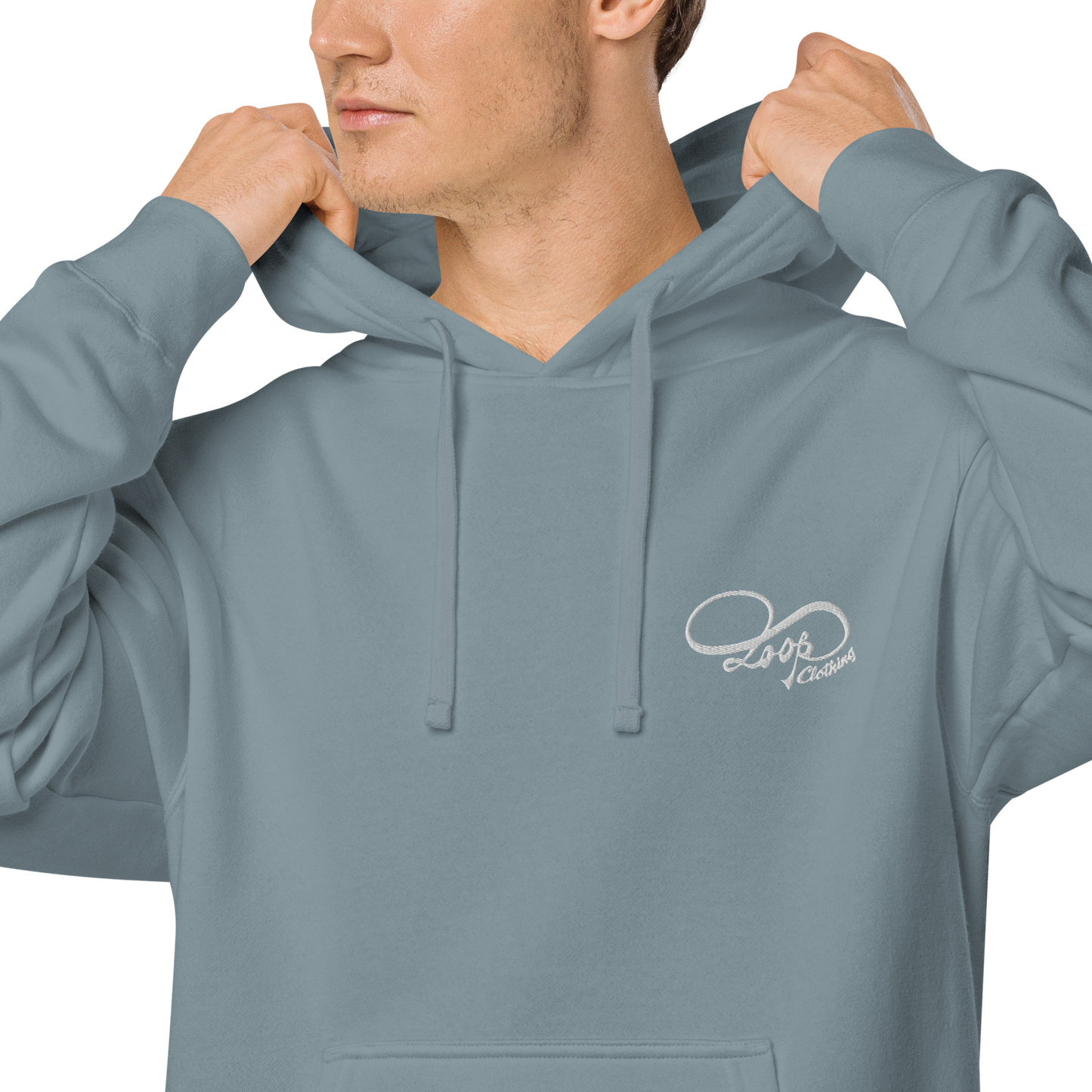 Loop pigment-dyed hoodie (Unisex)