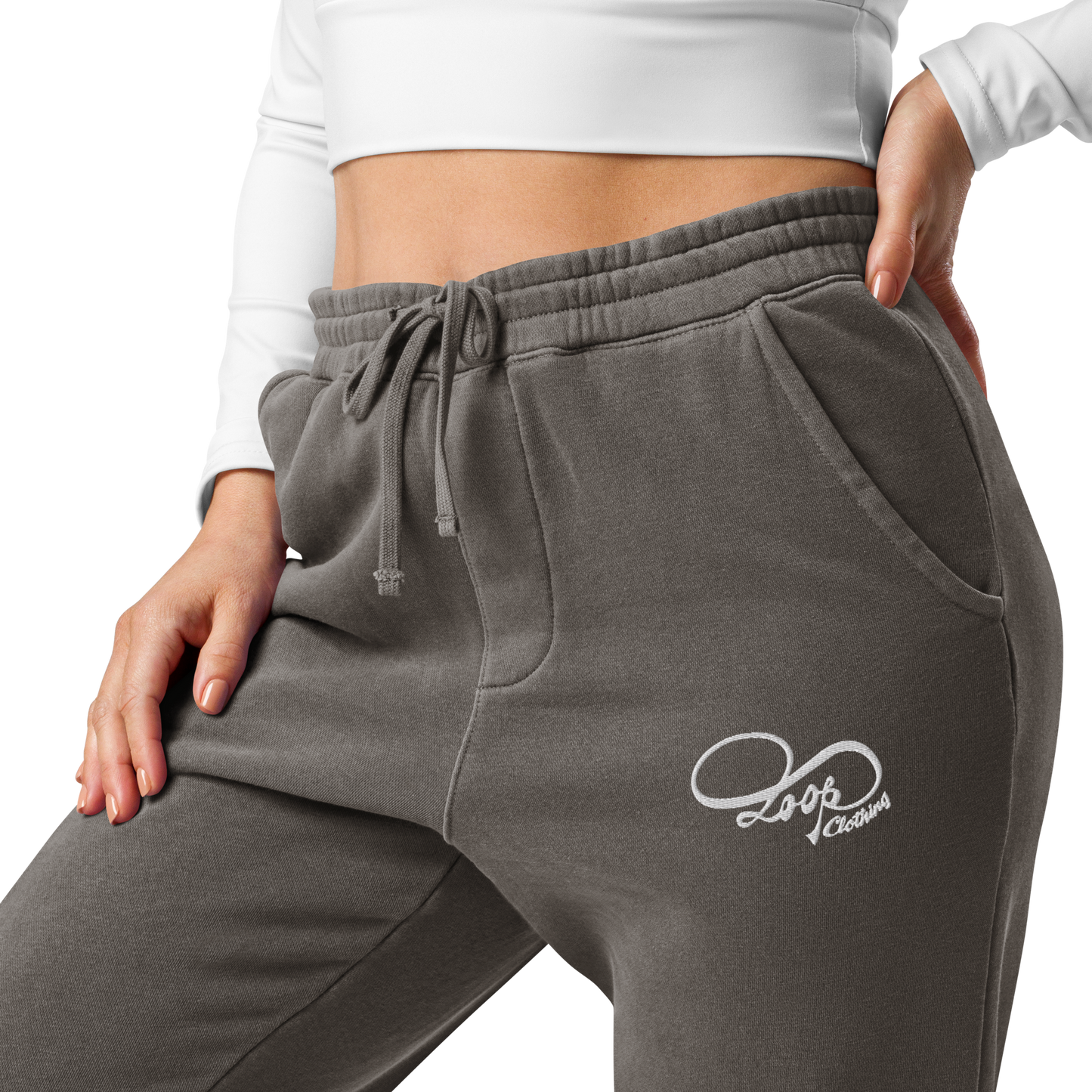 Loop pigment-dyed sweatpants (Unisex)