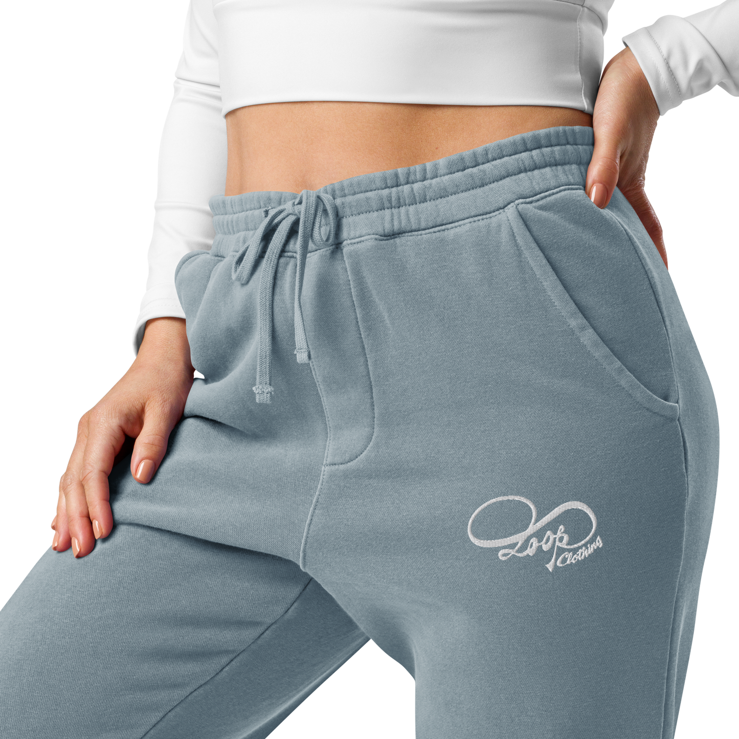 Loop pigment-dyed sweatpants (Unisex)