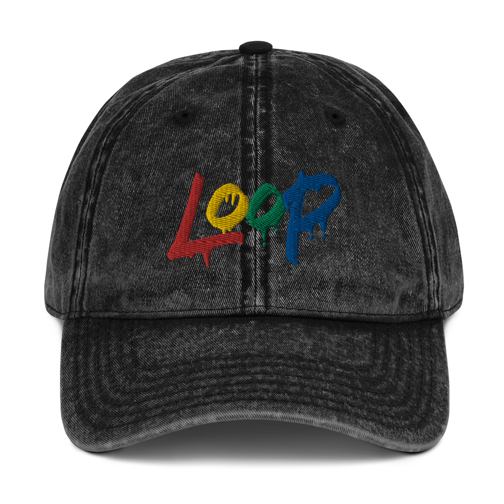 Vintage Cotton Twill Denim Cap