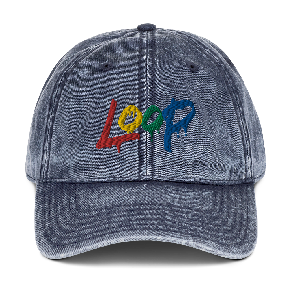 Vintage Cotton Twill Denim Cap