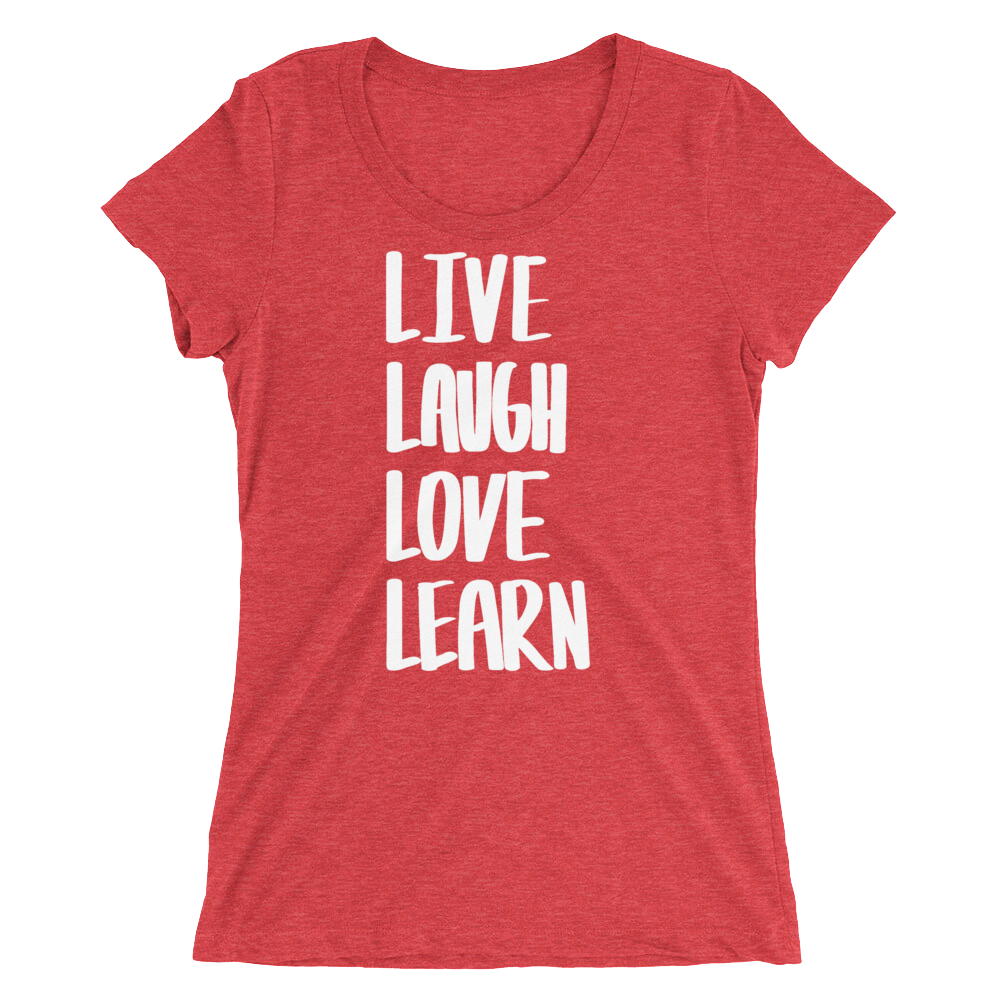Ladies' short sleeve 4L's T (WHT LTR)