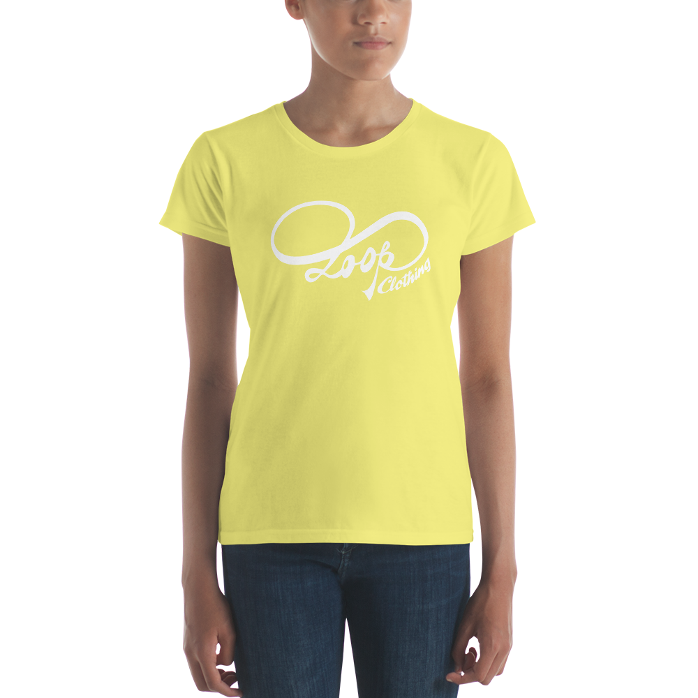 Women's short sleeve Loop Classic (WHT)