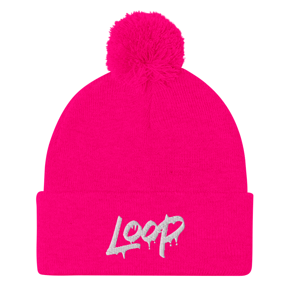Loop Drip Pom-Pom Beanie