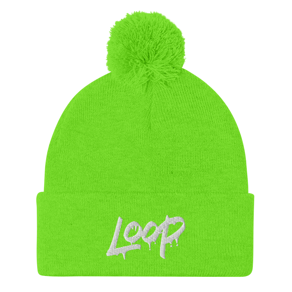 Loop Drip Pom-Pom Beanie