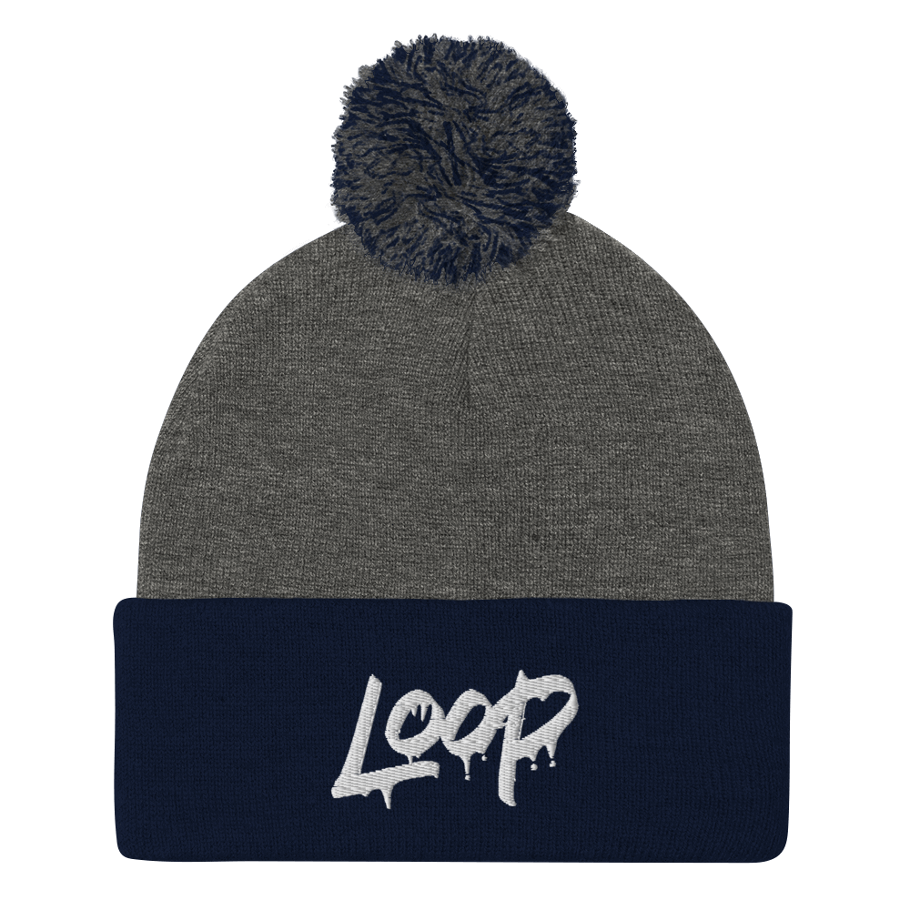 Loop Drip Pom-Pom Beanie