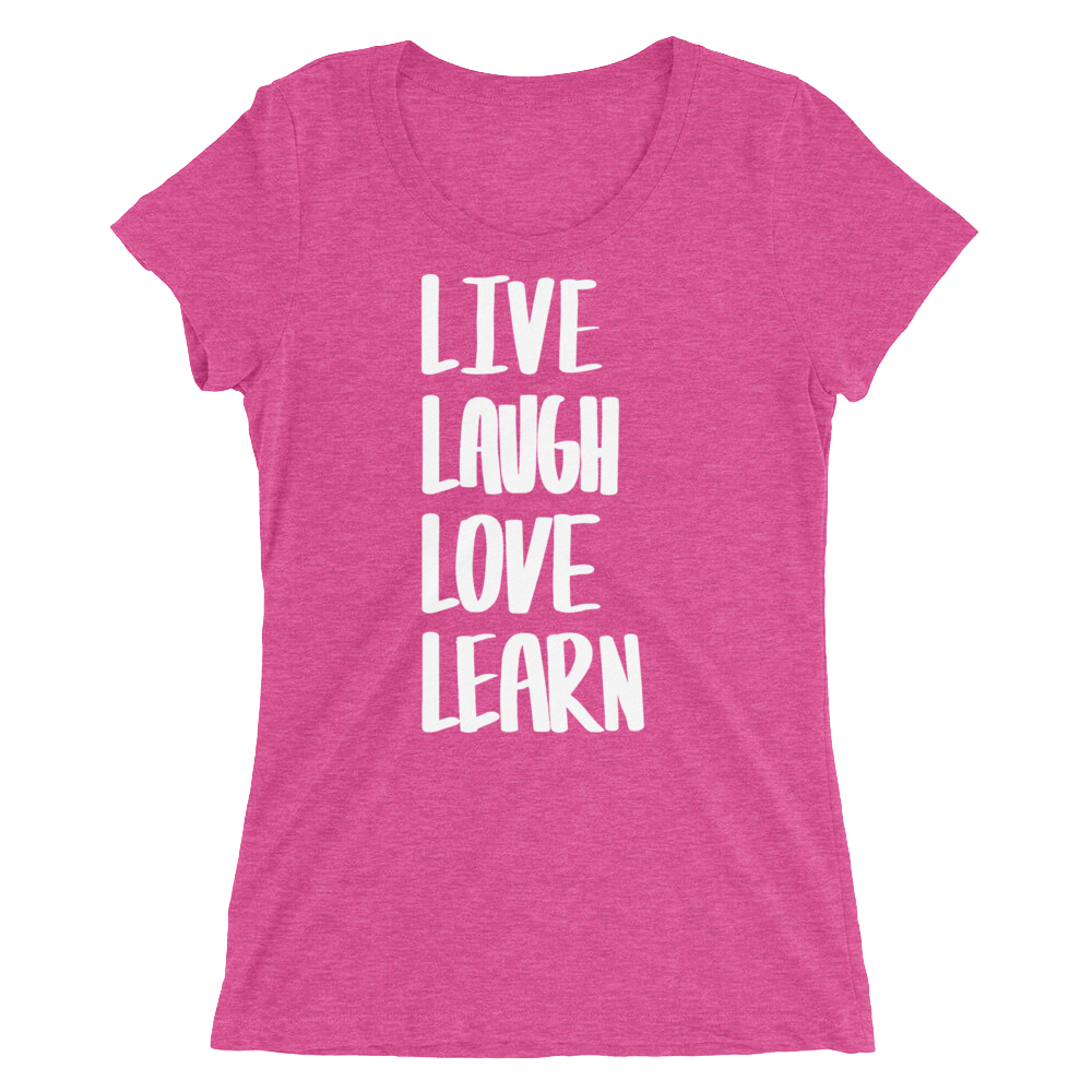 Ladies' short sleeve 4L's T (WHT LTR)