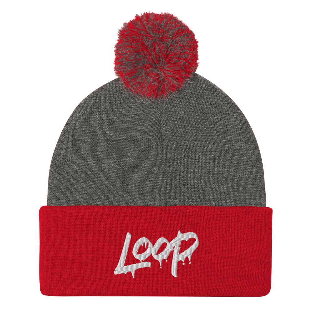 Loop Drip Pom-Pom Beanie