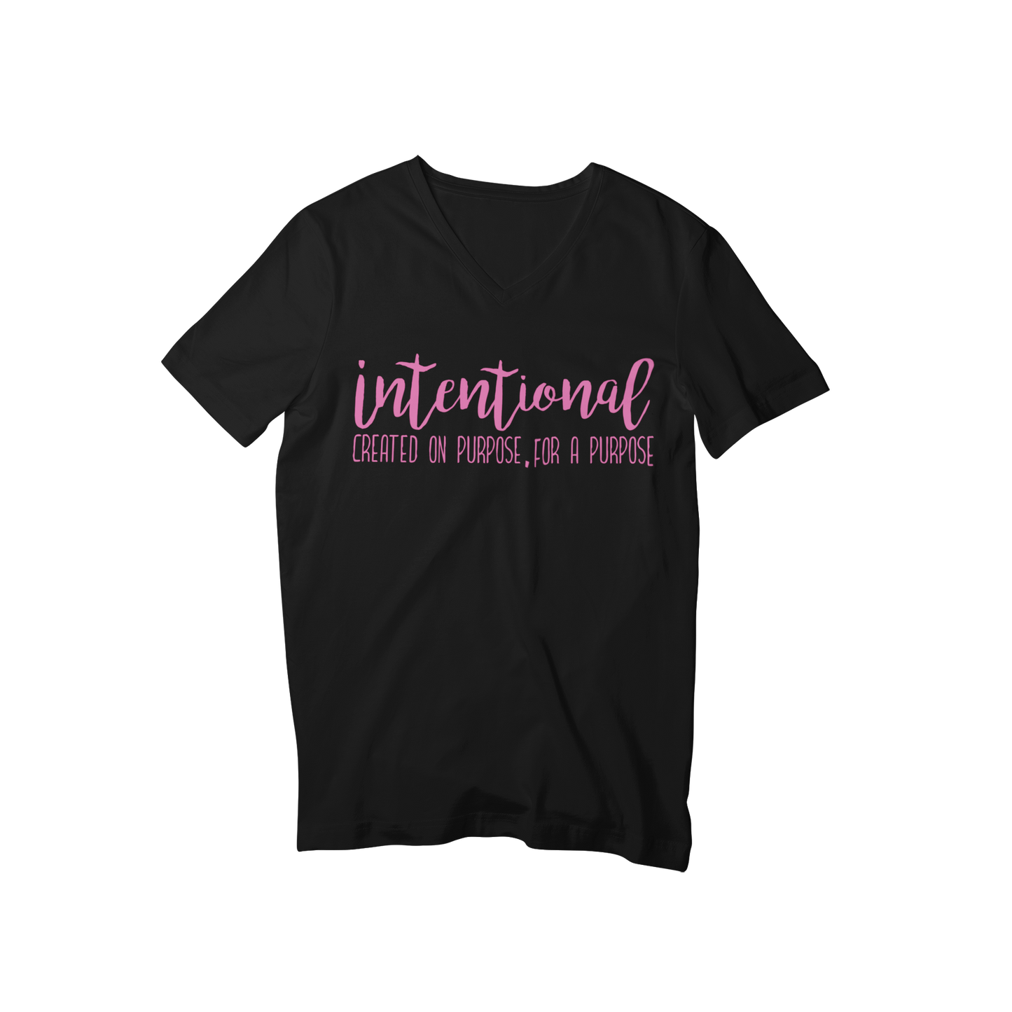 Womens Intentional T-shirt (Unisex) Pink