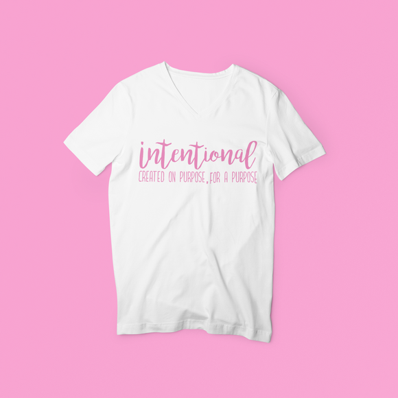 Let everyone know how intentional you are when you wear this tee