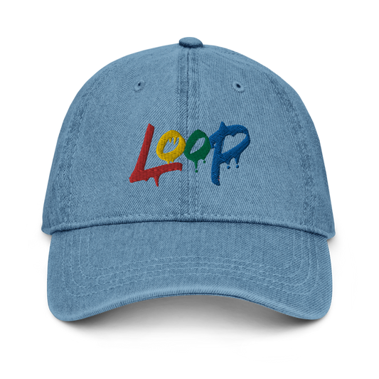 Denim Loop Drip Hat