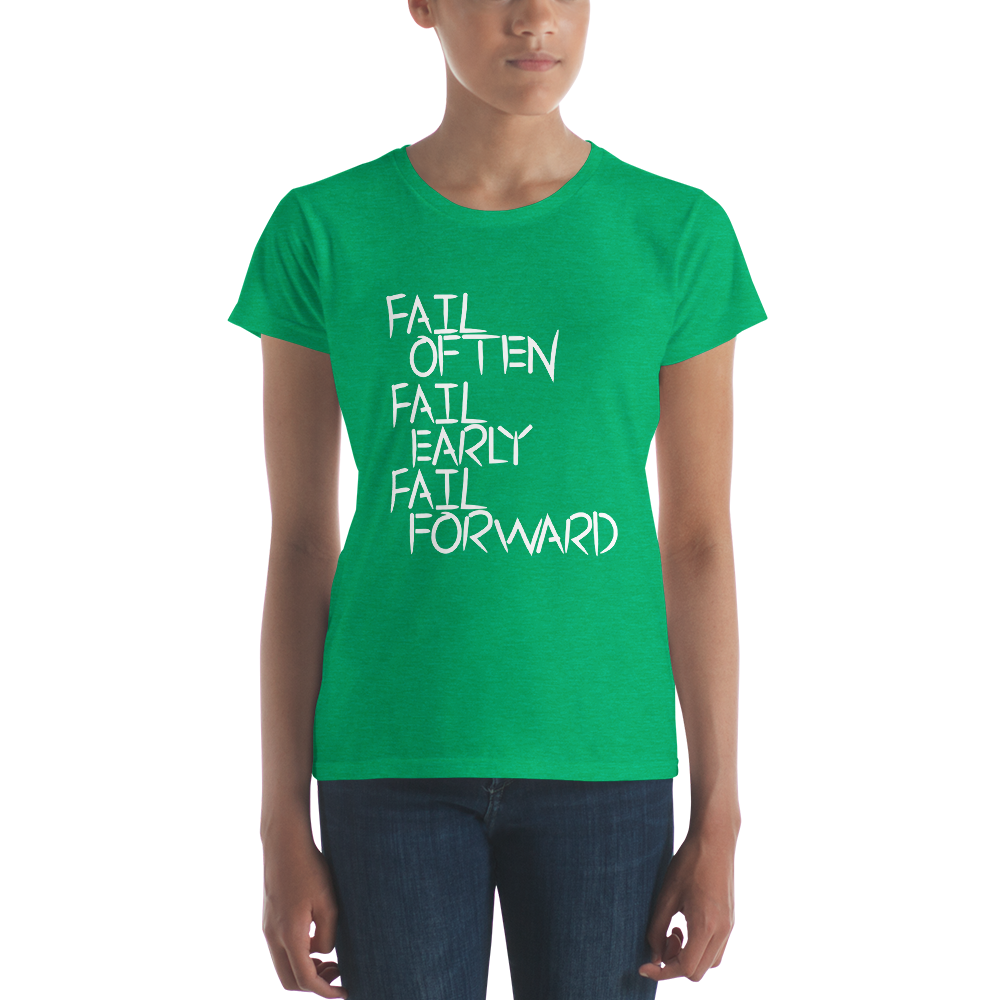 Women's short sleeve fail forward T