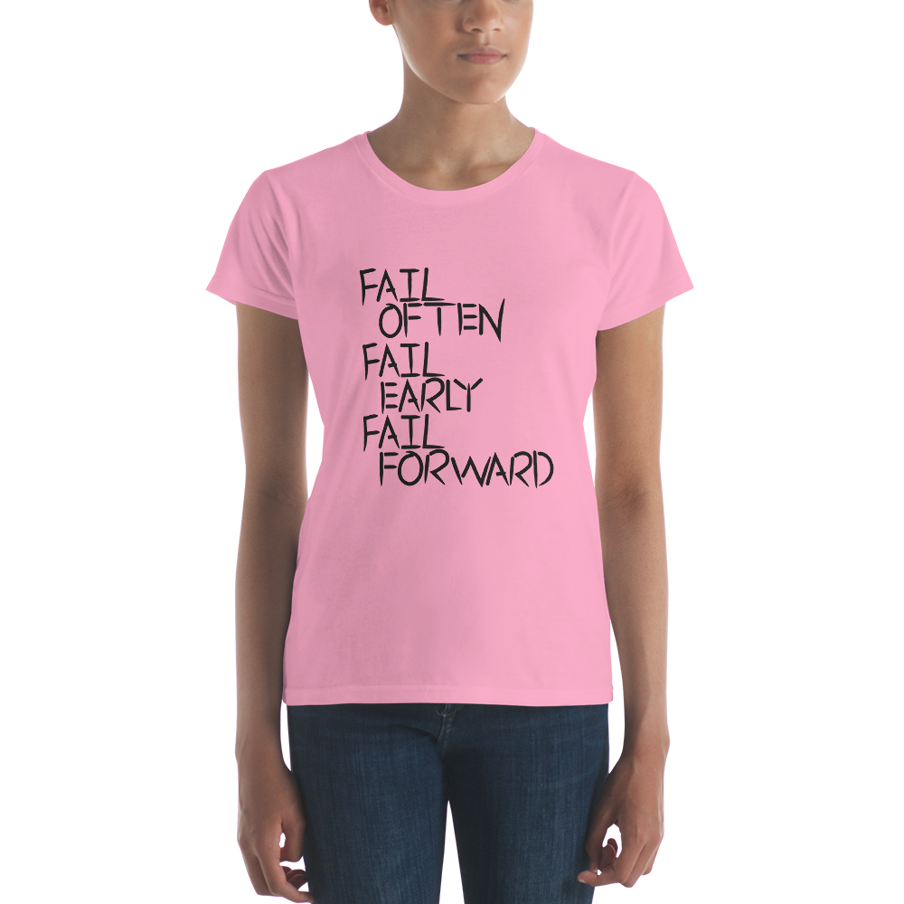 Women's short sleeve fail forward T (BLK LTRG)