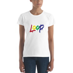 Women's Loop Drip T-Shirt (Multi-Color)