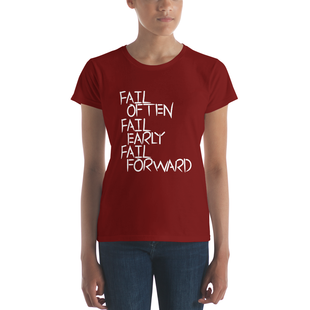 Women's short sleeve fail forward T