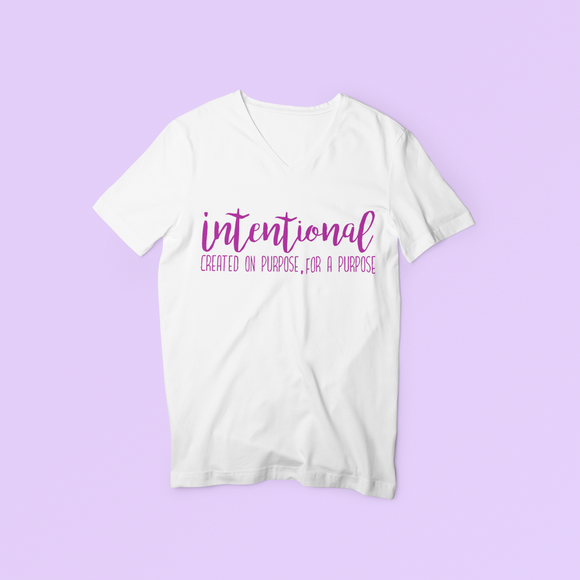 Women's Intentional T-shirt (Unisex) ) Purple