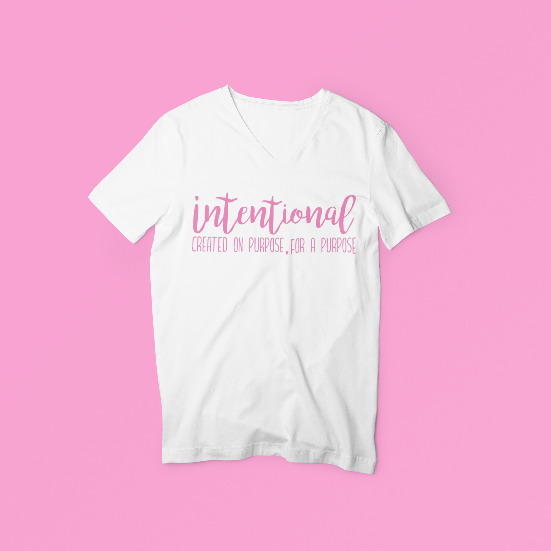 T-shirt Womens (Unisex) Pink Loop Intentional – Clothing NYC
