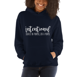Intentional Hoodie (White Letters)