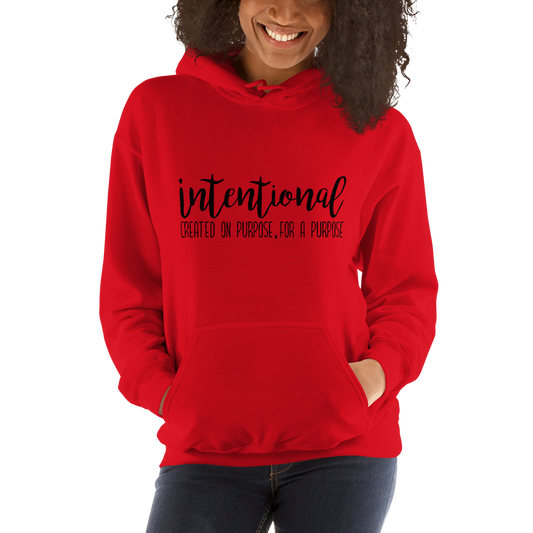 Intentional Hoodie (Black Letters) a